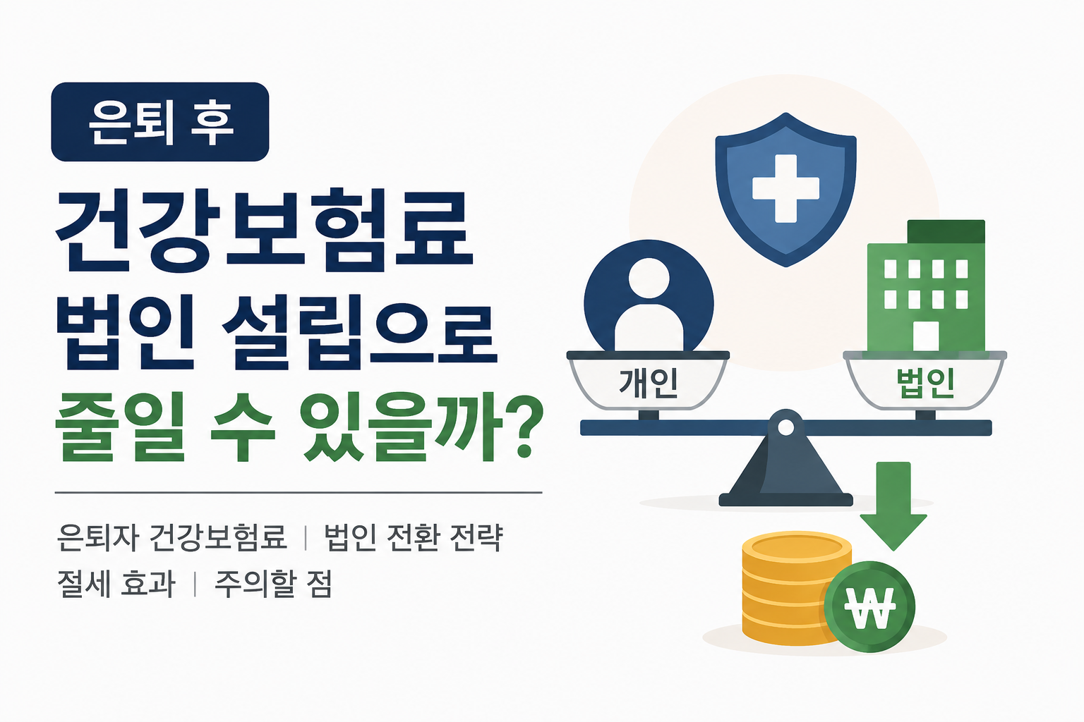 은퇴 후 건강보험료, 법인 설립으로 줄일 수 있을까 — 적발 사례부터 알아야 한다