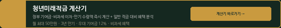 청년미래적금 계산기