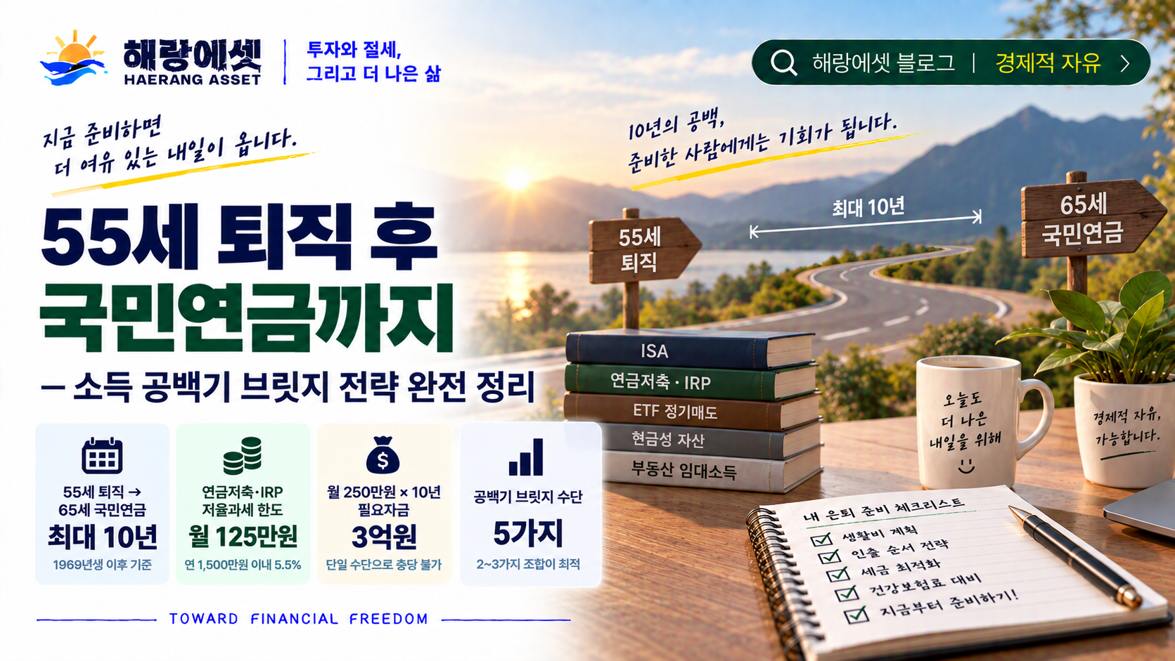 55세 퇴직부터 국민연금까지